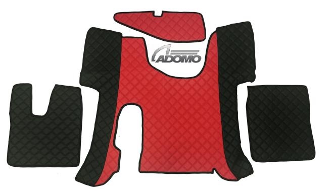 Kunstlederfußmatten Man TGS ab 2020 schwarz - rot 