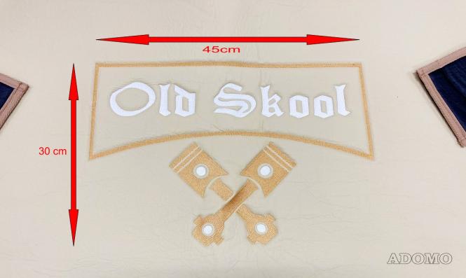 Kunstlederfußmatten mit Sitzsockel für DAF XF 106 ab 07/2017 schwarz - beige - glatt, großes Logo 