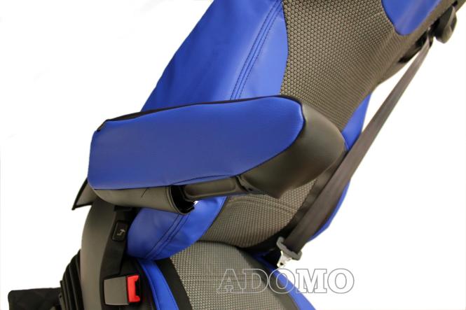 Sitzbezüge aus Kunstleder für Daf xf 105, xf 106 mit Grammersitzen, blau 