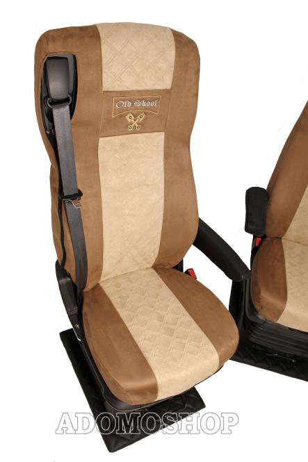 Sitzbezüge für DAF XF 106,XF105 Grammer Sitze braun-beige, Old Skool 