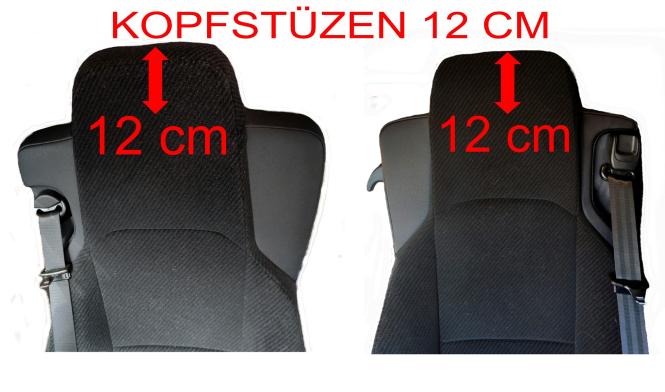 Lkw Sitzbezüge aus Kunstleder für MP5 MP4 ACTROS L ab 2024 Beifahrersitz klappbar 4 Armlehnen schwarz-rot OHNE LOGO 