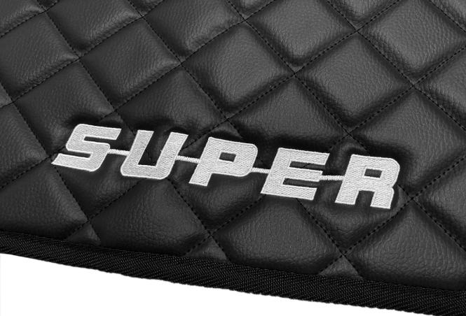 Kunstleder Fußmatten für SCANIA S ab 2017  in schwarz-matt, drehbar/Luft SUPER 