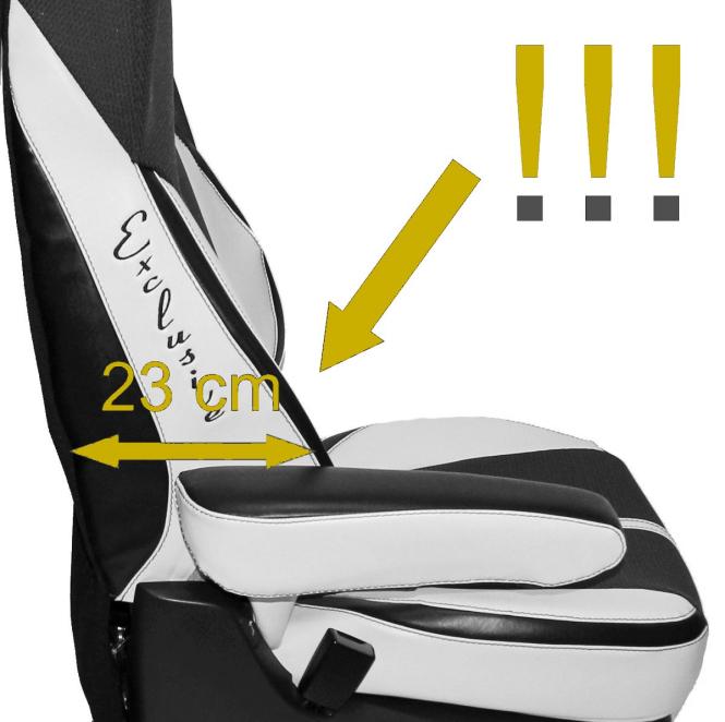 Sitzbezüge aus Kunstleder für , xf 106 mit Grammersitzen, beige, ohne Logo 