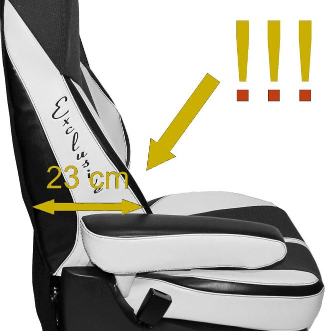 Sitzbezüge aus Kunstleder für Daf xf 105, xf 106 mit Grammersitzen, blau 