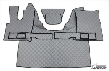 Kunstlederfußmatten mit Sitzsockel für DAF XF 106 ab 07/2017 grau