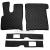 Kunstleder Fußmatten für DAF XF 106 mit Sitzsockeln Schwarz