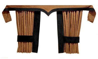 LKW Gardinen für SCANIA S ab 2017 braun - schwarz