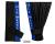 2 Seitengardinen für Iveco S-Way, Hi-Way, Stralis schwarz - blau OHNE oder MIT old skool