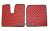 Kunstleder Fussmatten für MAN TGX ab 2007 bordorot