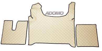 Kunstlederfußmatten für Man TGX ab 2020 beige-matt