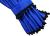 Gardinen für MAN TGX TGS ab 2020 blau - schwarz Pompoms / Kugel