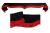 Frontscheibenborde in schwarz-rot für Man Scania Volvo Mercedes Iveco Daf Renault