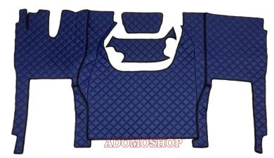 Kunstlederfußmatten für Iveco S-Way ab 2020 blau-matt