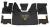 Kunstlederfußmatten mit Sitzsockel für DAF XF 106 ab 07/2017 schwarz-glatt, großes Logo