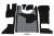 Kunstlederfußmatten mit Sitzsockel für DAF ab 2021 XG, XG+ klappbar grau-schwarz