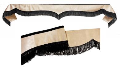 Frontscheibenborde in beige-schwarz für Man Scania Volvo Mercedes Iveco Daf Renault