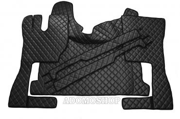 Kunstlederfußmatten mit Sitzsockeln für Volvo FH4, FH5 schwarz-matt