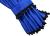 Gardinen für DAF XF106 XF105 blau - schwarz Pompoms / Kugel