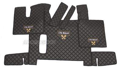 Kunstlederfußmatten für Man TGX ab 2018 schwarz-Old Skool