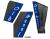 2 Seitengardinen für Iveco S-Way, Hi-Way, Stralis grau - blau OHNE oder MIT old skool