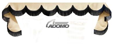 Frontscheibenborde in beige-schwarz für Man Scania Volvo Mercedes Iveco Daf Renault