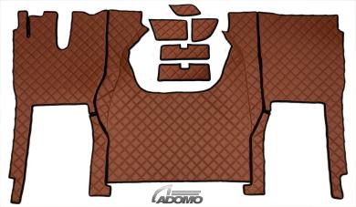 Kunstlederfußmatten für Iveco S-Way ab 2025 braun - matt