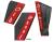 2 Seitengardinen für Scania R New Generation ab 2017 grau - rot OHNE oder MIT old skool