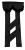 LKW Gardinen in Plissee-Look mit 2 Rückhalterbändern und Frontscheibenborde , schwarz-schwarz