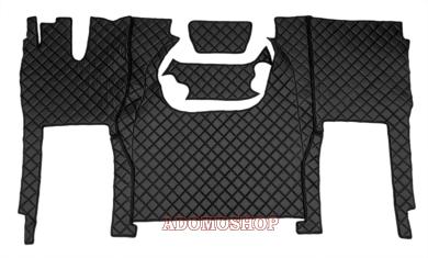 Kunstlederfußmatten für Iveco S-Way ab 2020 schwarz-matt